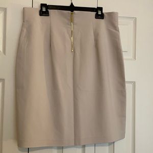 Premise Studio Cream White  Skirt Back Zipper Size 14